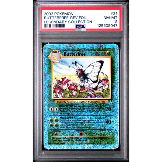 2002 POKEMON LEGENDARY COLLECTION #21 BUTTERFREE-REV.FOIL LEGENDARY COLLECTION