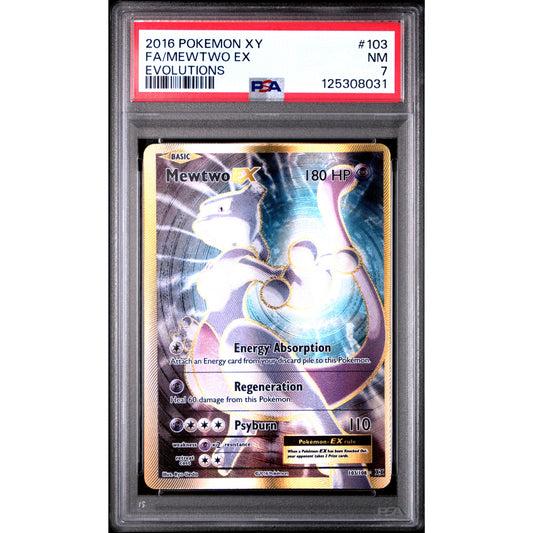 2016 POKEMON XY EVOLUTIONS #103 FA/MEWTWO EX EVOLUTIONS