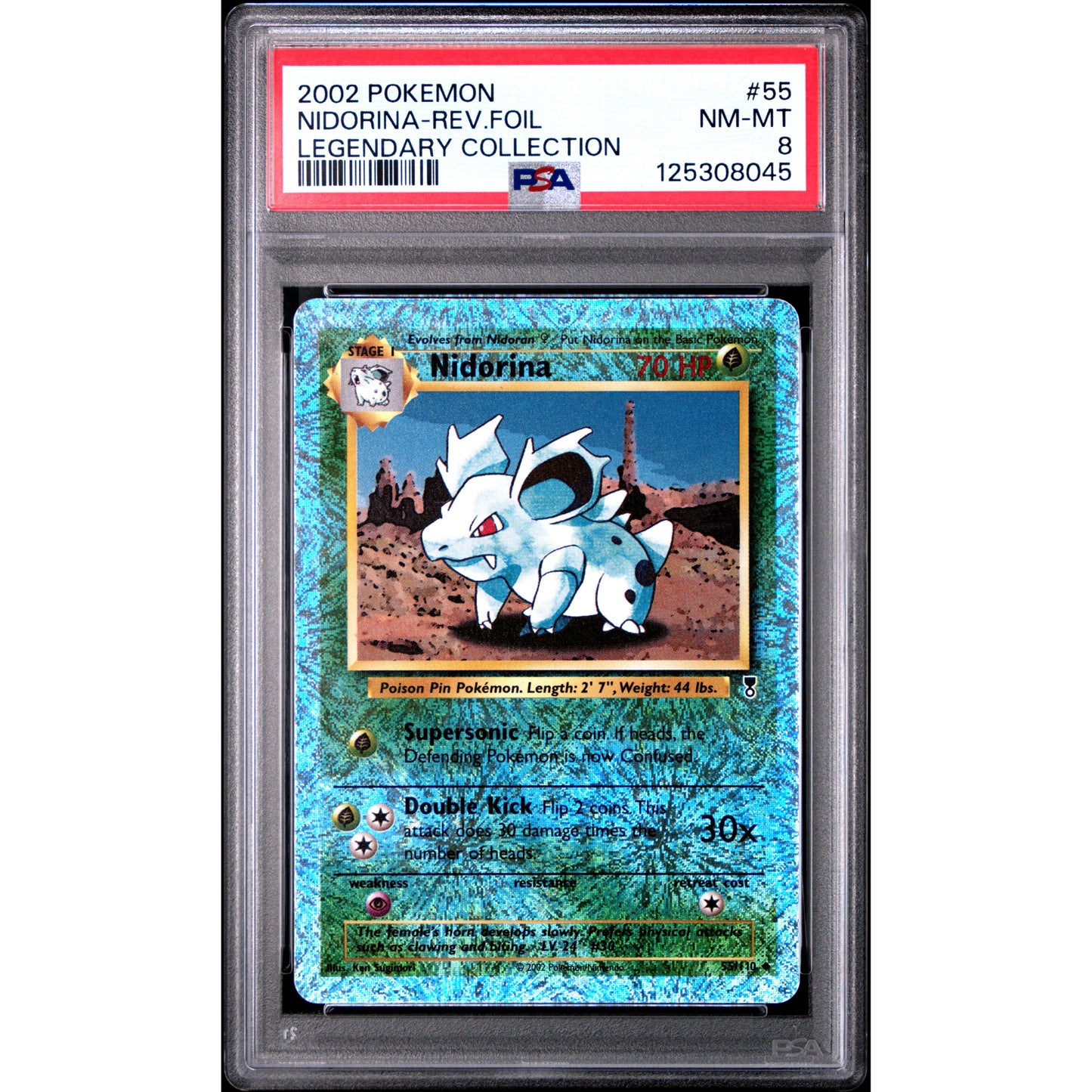 2002 POKEMON LEGENDARY COLLECTION #55 NIDORINA-REV.FOIL LEGENDARY COLLECTION