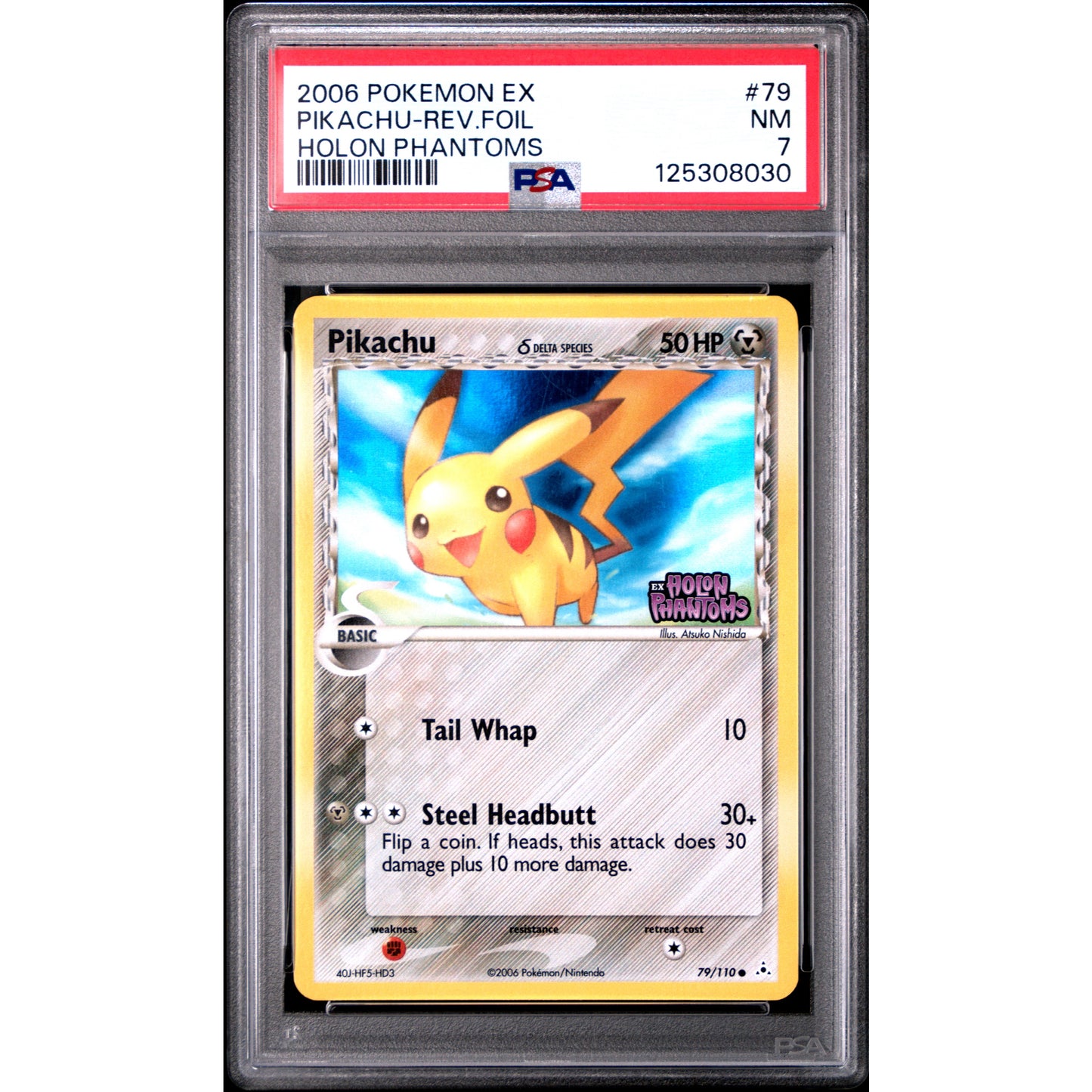2006 POKEMON EX HOLON PHANTOMS #79 PIKACHU-REV.FOIL HOLON PHANTOMS